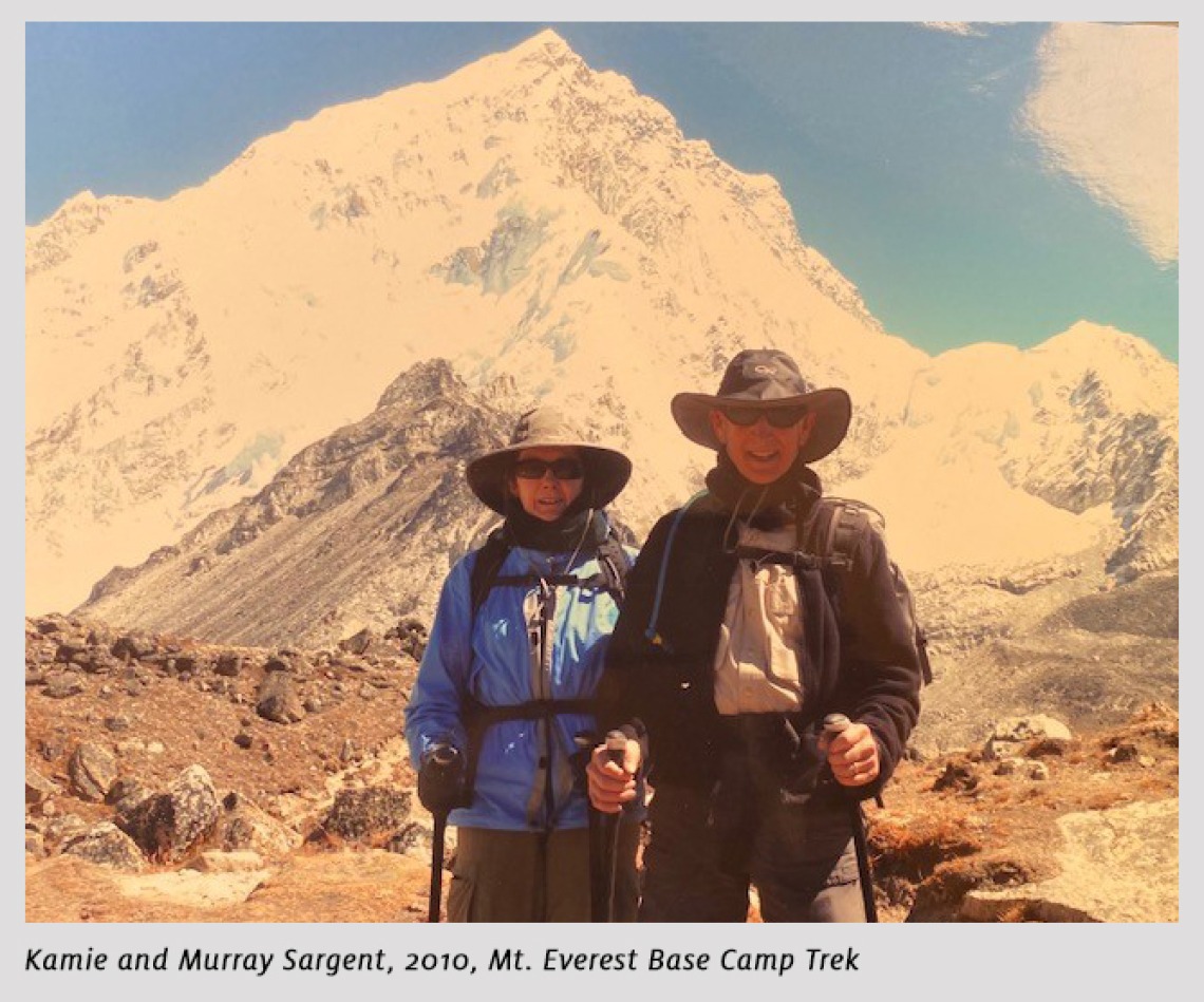 Kamie and Murray Sargent on Mt. Everest