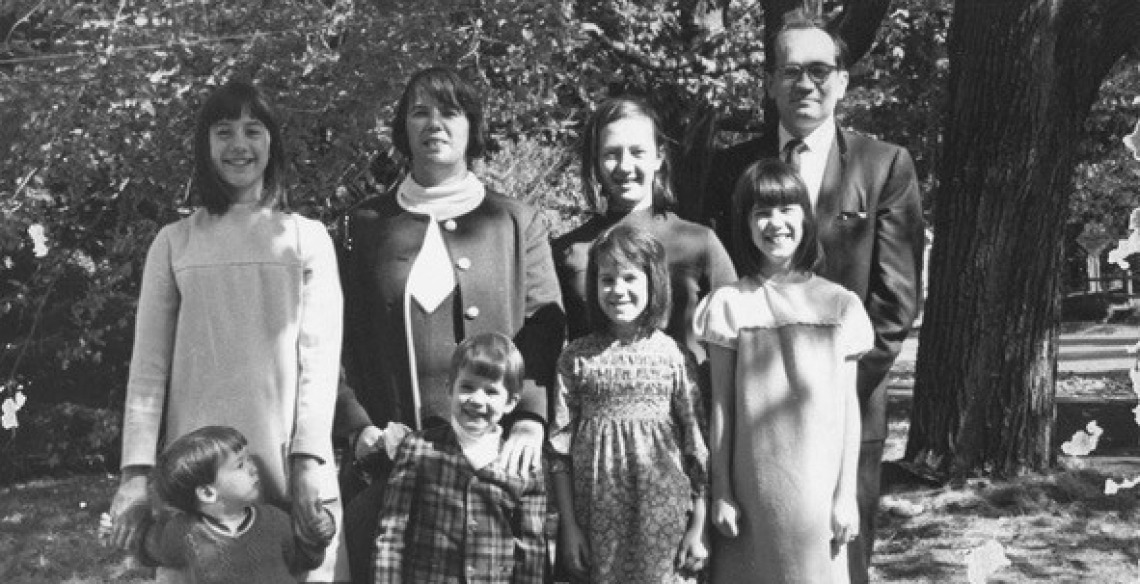 The Shannon Family in 1968, in Lexington, Massachusetts. 