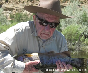 Bill with caught trout