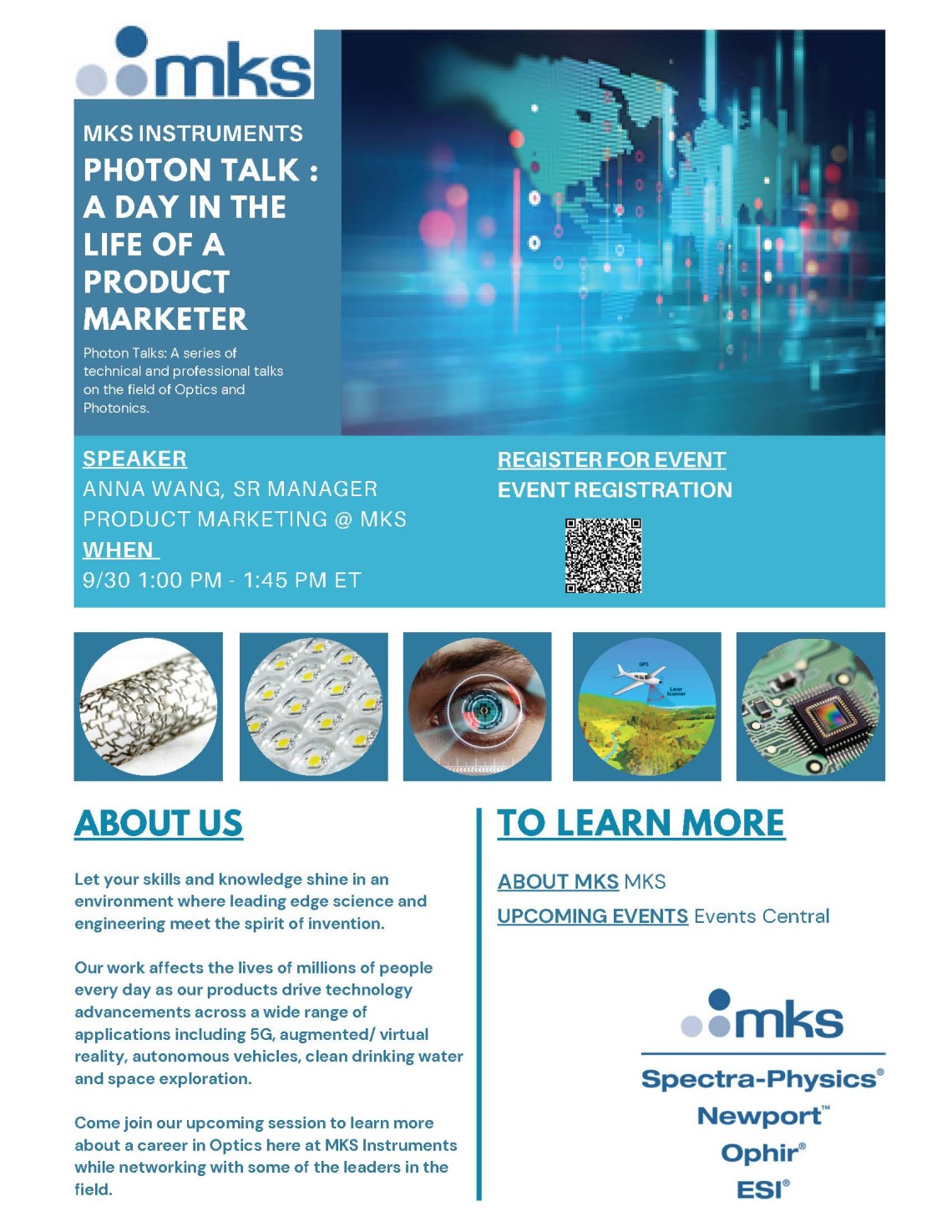MKS Photon Talk Event Flyer