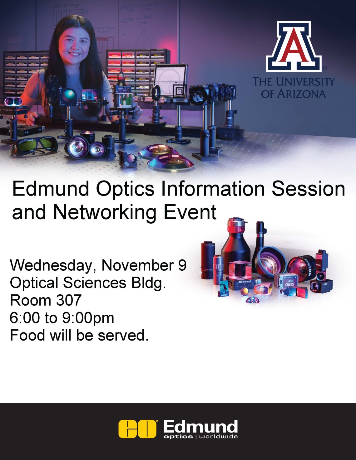 Edmund Optics Info Session Flyer