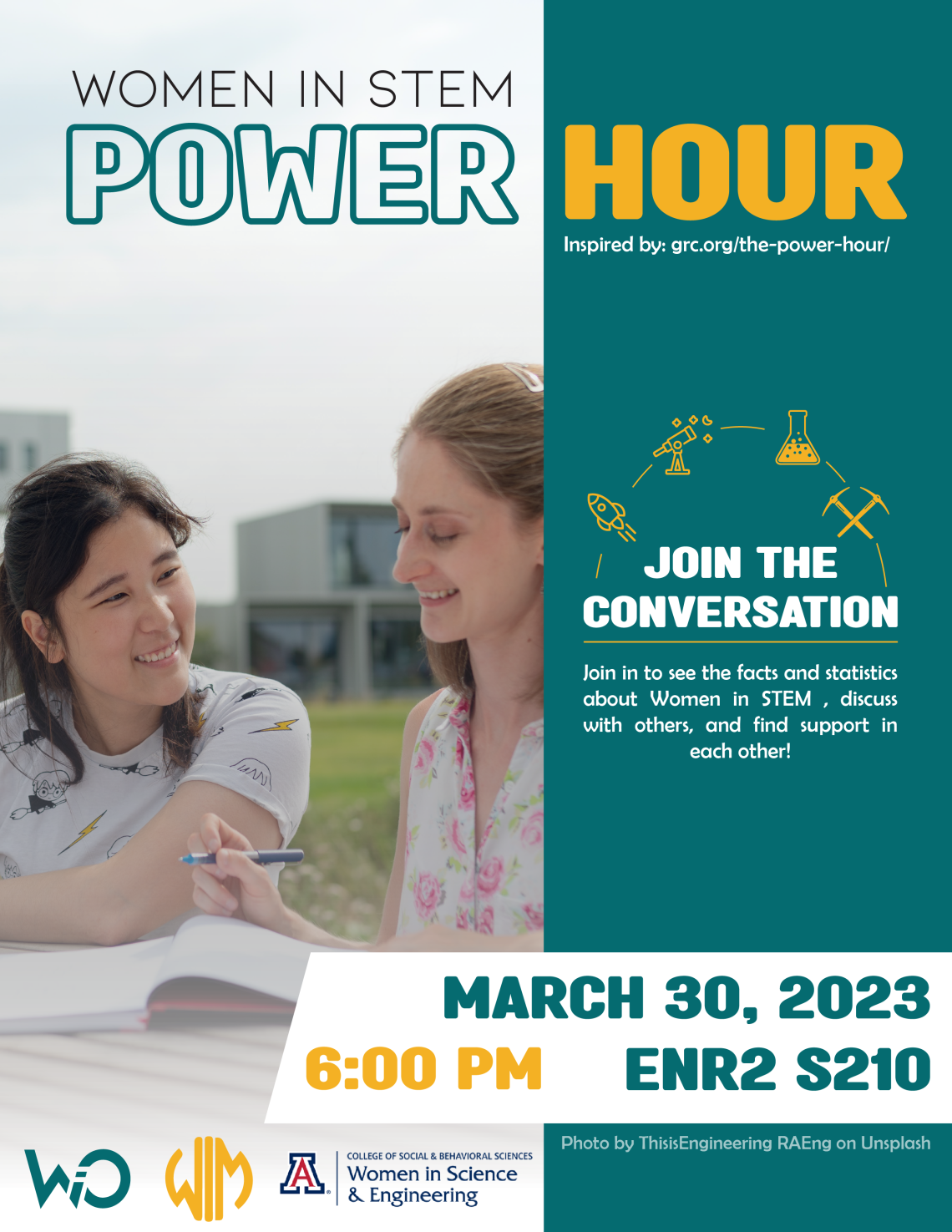Women in STEM Power Hour Flyer