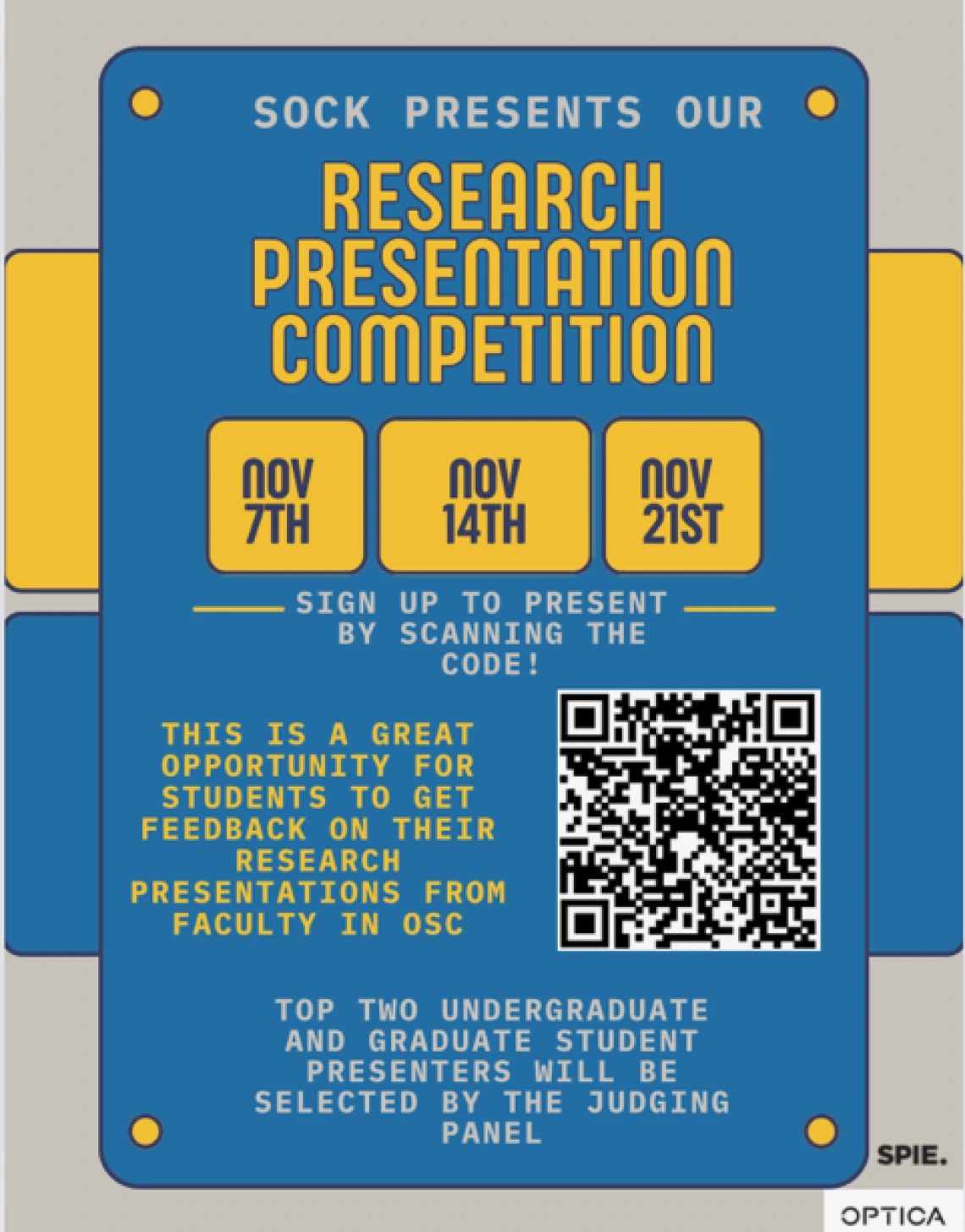 Sock research presentations